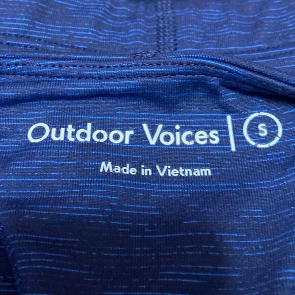 Outdoor Voices Tech Sweat Women's Blue Activewear Workout Yoga Matching Set Sz S - Picture 4 of 5
